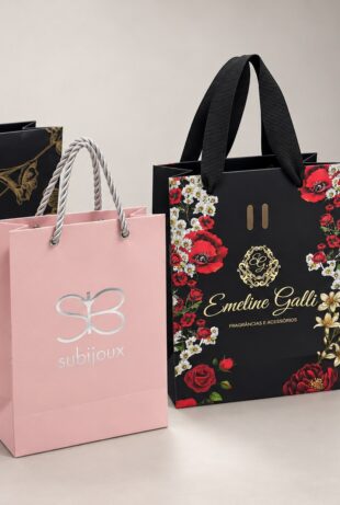 Sacolas personalizadas premium - Gráfica Porto Belo